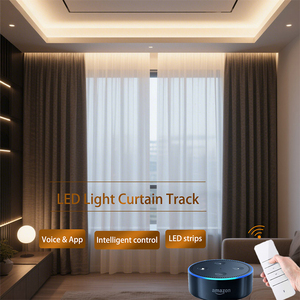Sistema de Rieles para Cortinas LED RGB Inteligentes |   Temporizador Automático de Encendido/Apagado para Cortinas Opacas - Product Image 4