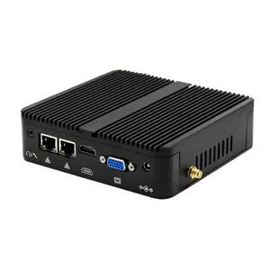 10W Low Power 4K J4105 Fanless Mini PC Dual LAN Linux Win10 Server pfsense Firewell Router Industrial PC Kiosk Computer AES-NI