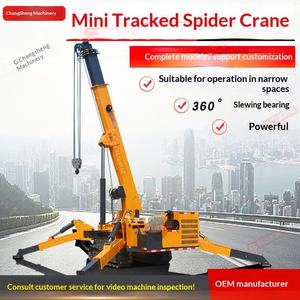 Grue araignée sur chenilles Changsheng 3-8T, multi-modèles, pour atelier, intérieur et extérieur, opération en espace étroit, grue mobile - Product Image 5
