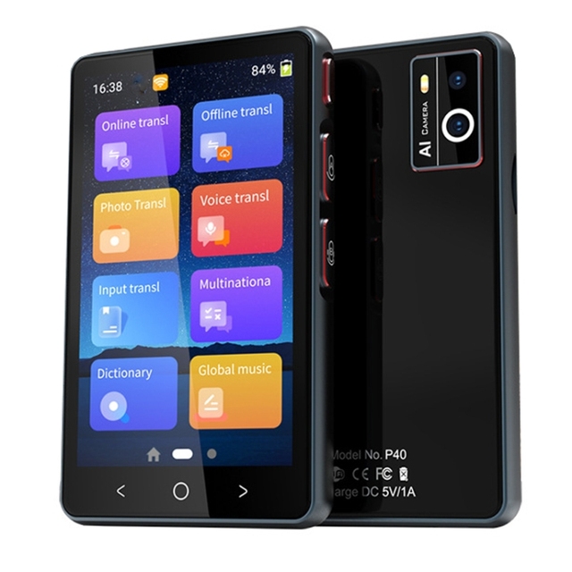 Multi-Languages P40 Smart Translator Simultaneous Interpretation Device Photo Offline Translation Recording Translation