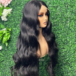 Парик из необработанных индийских волос HD на фронтальной сетке, парик из натуральных волос с выровненными кутикулой 100% без клея, парик из натуральных волос на фронтальной сетке для черных женщин - Product Image 4