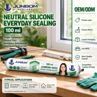 JUNBOM 9502 Mastic silicone neutre sans apprêt pour l'installation de cadres de fenêtres – Vente directe usine OEM ODM
