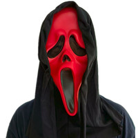 Masque de tête d'horreur Ghost Face en gros, masque de cosplay effrayant pour Halloween, fête, carnaval, maquillage, déguisement, accessoire de farce
