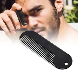 OEM ODM Styling Small Comb Portable Metal Beard Comb Mini Beard Comb For Men