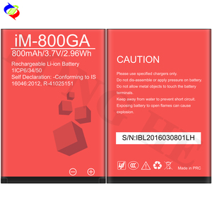Batterie de remplacement pour téléphone IM-800GA 800mAh, batterie au lithium de qualité supérieure pour IBall - Product Image 3
