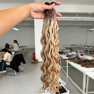 Extensions de cheveux humains vierges Remy double drawn, micro-perles, nano-rings, vente en gros - Product Image 3