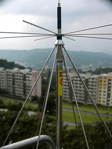 Antenne de base extérieure large bande D3000N 25-3000 MHz Discone avec connecteur N-Femelle - Product Image 5