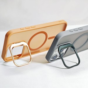 Soporte plegable, <span class=keywords><strong>funda</strong></span> táctil de <span class=keywords><strong>piel</strong></span> translúcida mate para <span class=keywords><strong>iPhone</strong></span> 16 15 14 <span class=keywords><strong>13</strong></span> 12 <span class=keywords><strong>Mini</strong></span> 11 Pro Max Hide Kickstand, <span class=keywords><strong>funda</strong></span> magnética para teléfono - Product Image 2