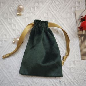 High Quality Customized Print Dust Velvet Drawstring Pouch Personalized Logo Necklace Ring Bracelet <b>Mini</b> Jewelry <b>Bag</b> - Product Image 2
