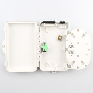 กล่องกระจายใยแก้วนำแสง <span class=keywords><strong>2</strong></span> แกน ตัวแยกสายเคเบิลออปติคอล 1 ต่อ <span class=keywords><strong>2</strong></span> แบบพิกเทล กันน้ำระดับ IP65 วัสดุ PC อัลลอยด์ ติดผนัง ส่งออกจากจีน - Product Image 2