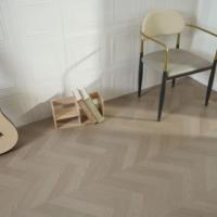 Plancher stratifié en HDF moderne mat certifié CE, à chevrons, classe AC3, 7 mm/8 mm, installation par clic, pour salons et hôtels