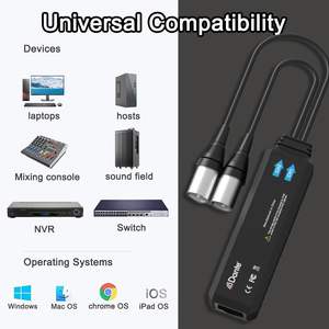 Adaptateur de sortie analogique AVIO <span class=keywords><strong>Dante</strong></span> 2 canaux, 44,1, 48, 96 kHz / 24 bits, alimenté par PoE, contrôlé par <span class=keywords><strong>Dante</strong></span>, Plug and Play - Product Image 4