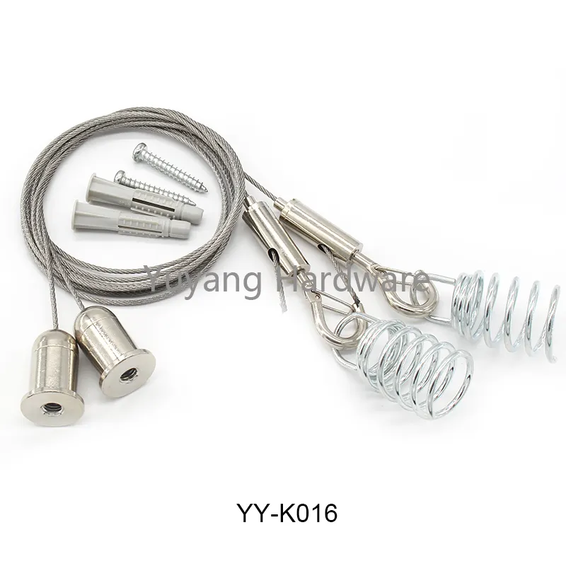 Phổ biến nhất có thể điều chỉnh một cho ba cáp thép Gripper thép không gỉ treo Kit