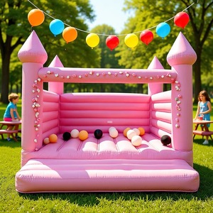Château gonflable personnalisé pour enfants, plusieurs couleurs disponibles, structure de saut commerciale pour fêtes et aires de jeux - Product Image 4
