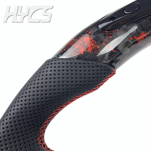 Volante de Fibra de Carbono Forjado con LED para Volkswagen <span class=keywords><strong>Golf</strong></span> 6 Mk6 GTD <span class=keywords><strong>GTI</strong></span> R Scirocco <span class=keywords><strong>Polo</strong></span> 2008-2014 - Product Image 4