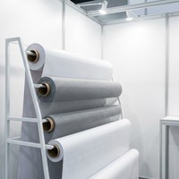 Stand d'exposition modulaire en forme droite en tissu Flex Banner avec options multicolores