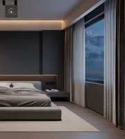 XINGRUO Armoire sur mesure de style minimaliste contemporain pour chambre à coucher, rangement pour appartement, hôtel, villa, projet