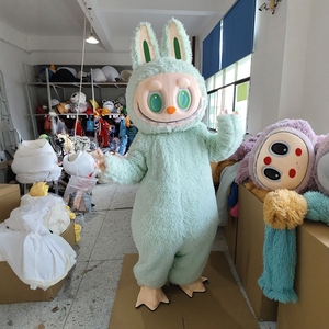 Traje <span class=keywords><strong>de</strong></span> <span class=keywords><strong>disfraz</strong></span> <span class=keywords><strong>de</strong></span> <span class=keywords><strong>muñeca</strong></span> <span class=keywords><strong>de</strong></span> dibujos animados divertidos <span class=keywords><strong>de</strong></span> Mascota <span class=keywords><strong>de</strong></span> Halloween <span class=keywords><strong>de</strong></span> Internet con tocado del mismo estilo para celebrar en Internet - Product Image 3