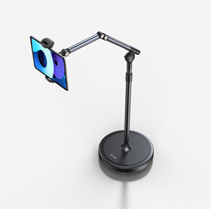 Soporte de Suelo Flexible y Resistente al Agua para Tablet, con Rotación de 360°, Altura Ajustable y Base con Ruedas para Hogar y <span class=keywords><strong>Cama</strong></span> - Product Image 5