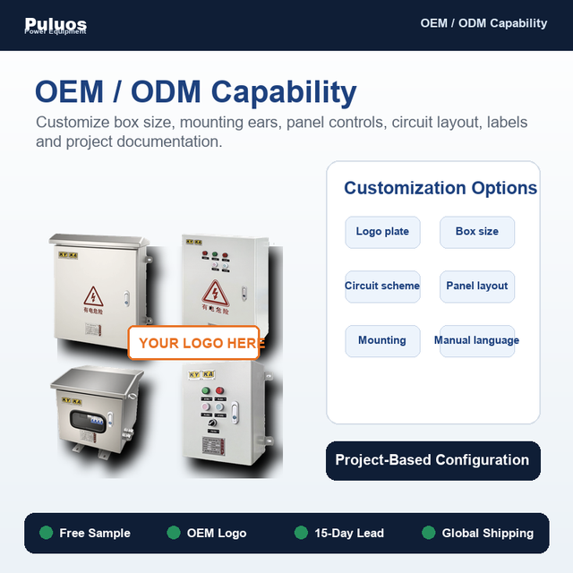 Puluos JP Outdoor Prefabricated Comprehensive Power Distribution Board for Mining Application