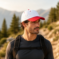 Casquettes de baseball vintage à 5 panneaux avec logo personnalisé, en tissu Dobby Dot, ajustables, de haute qualité, respirantes, imperméables, unisexes, en coton, pour le sport