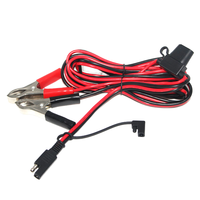 Kabel Penjepit Baterai Lemon LM-WH018 SAE 12V 2Pin dengan Kabel Lepas Cepat dan Sekring 3A/5A/10A Terintegrasi untuk Sepeda Motor