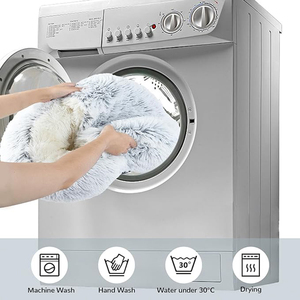 Fabrik direkt benutzer definierte Low Moq Luxus Premium mittelgroße Haustier Höhle Schlaf bett warm weich blau lange Plüsch Katze Höhle Bett innen - Product Image 3