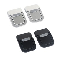 Lot de 2 mini-supports pour ordinateur portable en alliage de zinc, rehausseur de clavier, support de bureau portable pour ordinateur portable et utilisation en extérieur
