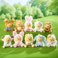 MINISO Win Nie ours aveugle boîte série vilain fête vinyle peluche poupée pendentif vinyle peluche pendentif à la mode Anime porte-clés jouets