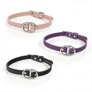 Colliers en cuir SM pour femmes, petits cercles, accessoires d'entraînement, vente en gros - Product Image 1