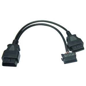 Câble séparateur OBDII/OBD II Y 16 broches/voies OBD2 1 mâle vers 2/femelle double Connecteur d'extension pour Mercedes Benz <span class=keywords><strong>MB</strong></span> BMW Voiture - Product Image 2