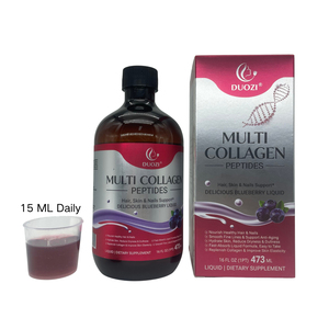 DUOZI Bebida de Colágeno Líquido al por Mayor OEM ODM Marca Privada Suplemento Dietético de Belleza 16oz - Product Image 4