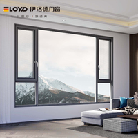 Ventanas Abatibles de Aluminio con Aislamiento Térmico Eloyd Personalizadas, con Pantalla y Doble Vidrio Low-E para Casa