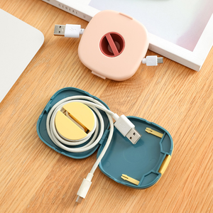 Boîte d'organisateur de gestion Portable pour casque et <span class=keywords><strong>câble</strong></span> de charge, stockage de <span class=keywords><strong>câble</strong></span> rotatif - Product Image 4