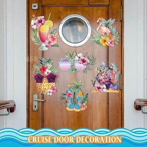 Imanes de Refrigerador con Diseño de Crucero de Verano, Nuevo Diseño Transfronterizo con Piña, Flamenco y Gafas de Sol para Puerta, Auto y Garaje - Product Image 6