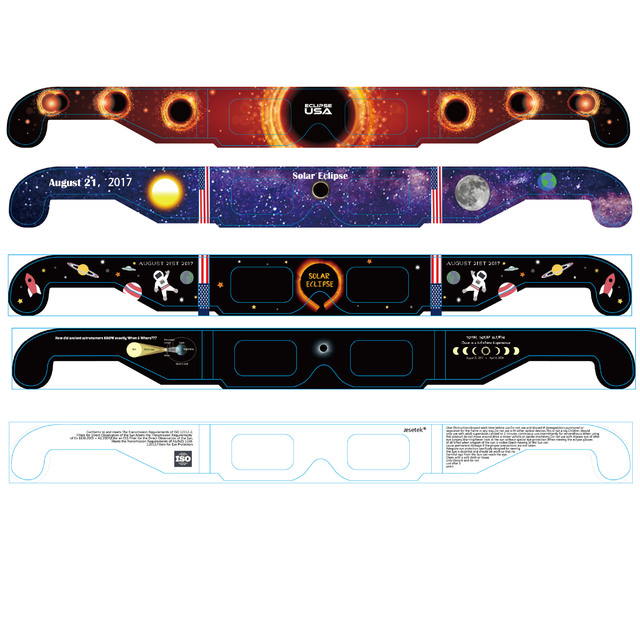 Customize fireworks paper cinema diffraction 3d red blue cyan glasses 3d solar eclipse glasses
