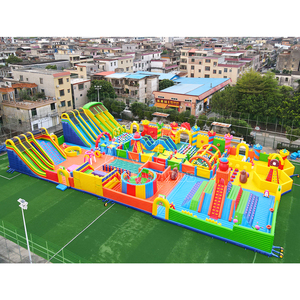 Parque de Diversiones Inflable Personalizado para Exteriores, Ciudad de la Diversión, Área de Juegos para Niños y Adultos, Pista de Obstáculos Inflable - Product Image 5