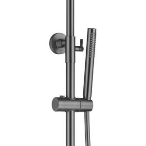 Miscelatore per <span class=keywords><strong>doccia</strong></span> termostatico a pioggia regolabile rotondo in acciaio inossidabile <span class=keywords><strong>con</strong></span> soffitto <span class=keywords><strong>e</strong></span> <span class=keywords><strong>doccia</strong></span> a mano - Product Image 3