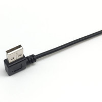 Cable Conector USB A Macho en Ángulo Izquierdo a B Macho en Ángulo Ascendente para Impresora y Escáner