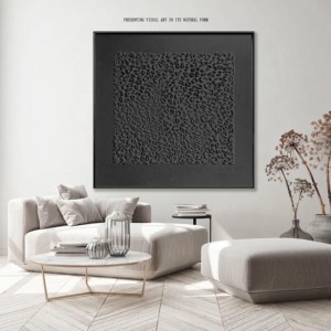 2025 Bán Buôn Tùy Chỉnh Tường Trừu Tượng Nghệ Thuật Wabi Sabi Khách Sạn Tường Nghệ Thuật 100% Handmade 3D Kết Cấu Thạch Cao Sơn - Product Image 3