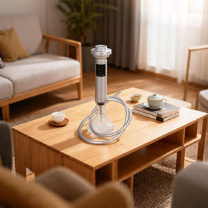 オムニ<span class=keywords><strong>Hookah</strong></span>モダンラッカーアルミ合金ボディ第3世代電気充電式シシャギフトボックス喫煙フカ - Product Image 5