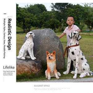 Fabricante de Esculturas de Pastor Alemán en Fibra de Vidrio Personalizadas, <span class=keywords><strong>Estatua</strong></span> de Perro Realista en FRP para Decoración de Jardín o Parque - Product Image 2