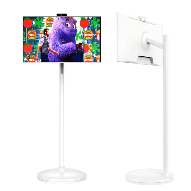 Stand 27 32 Inch Full Hd Wireless Android Lcd Monitors Portable Screen Home Business Gaming Floor Standing TV Display