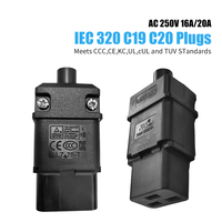 LANZMFG für IEC für 20A 250V Verlängerungssteckdose mit C19/C20 Stromanschlüssen für Elektrische Anwendungen