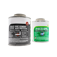 Pegamento de PVC Gris de Fijación Media, Cemento Solvente de PVC de Grado Industrial 118ml, Alta Resistencia a la Presión para Tuberías y Accesorios de UPVC