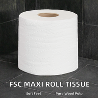 Fabrication chinoise de papier toilette en rouleaux à partir de pâte de bambou/bois brute