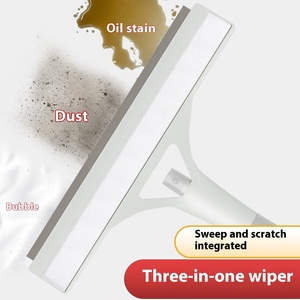 Professional Household <strong>Cleaning</strong> <strong>Tool</strong> Glass Silicone Scraper with Stainless Steel Handle <strong>for</strong> Bathroom Mirrors <strong>Windows</strong> Floors - Product Image 4