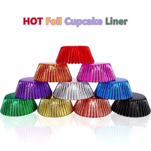 100 cái/hộp PVC Giấy nướng <span class=keywords><strong>Thomas</strong></span> Muffin bánh cup dày nhôm lá dầu-proof bánh Khay giấy - Product Image 4
