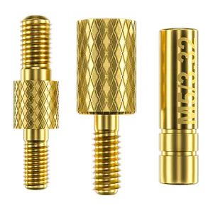 Connecting adapters for gun cleaning rod fitting brush in different nuts