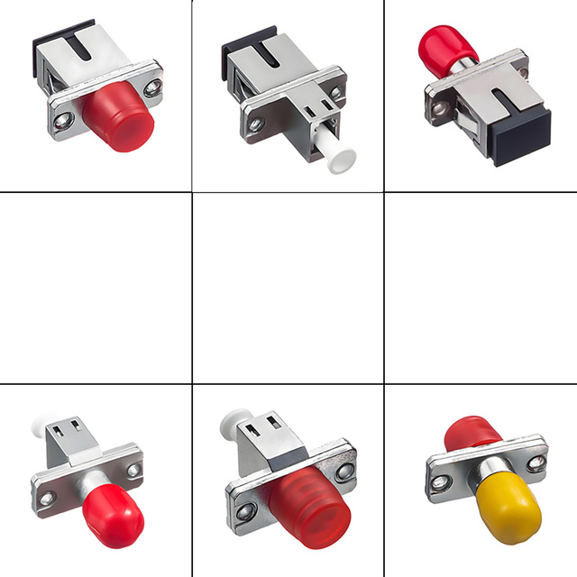 SC/LC/FC/ST UPC Fiber Optic Coupler Adapter Hybrid Female to Female SM Single Mode Simplex FTTH/FTTD Flange for Data Center